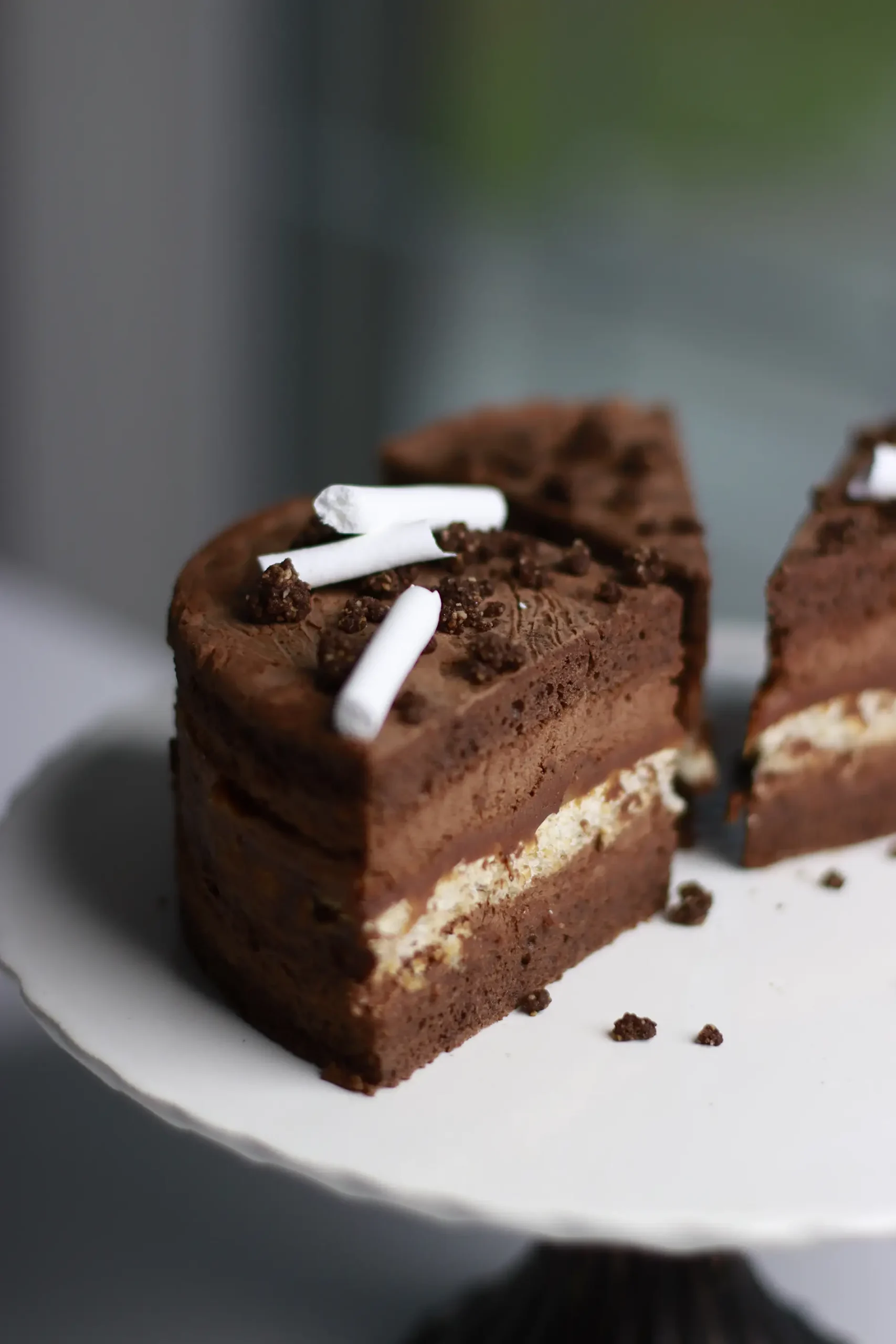 Šokoladinio torto su riešutiniu morengu receptas